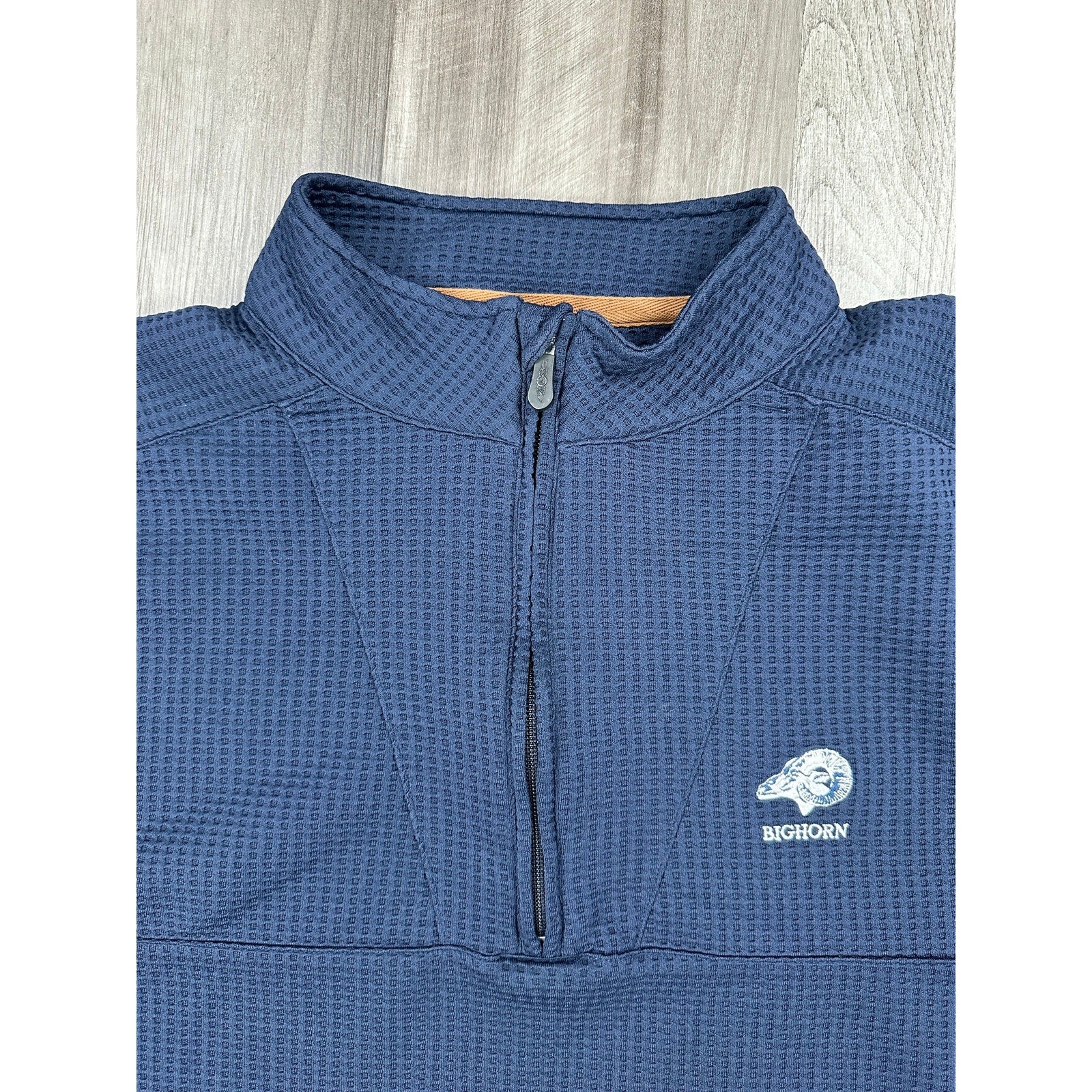 Straight Down Big Horn Golf Optic Quarter Zip Pullover in Navy — Size XL // Preowned