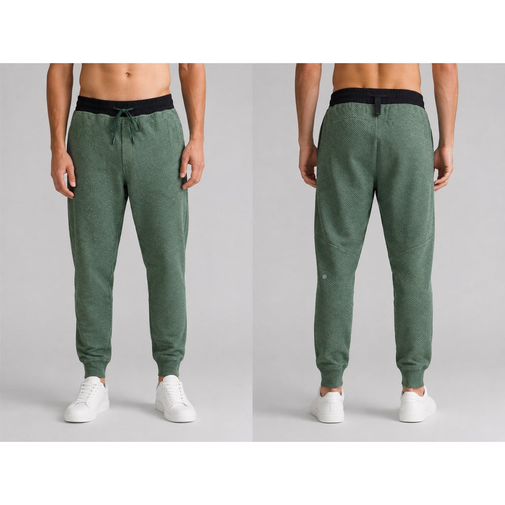 Lululemon At Ease Knit Joggers in Olive Green — Size Medium // Preowned