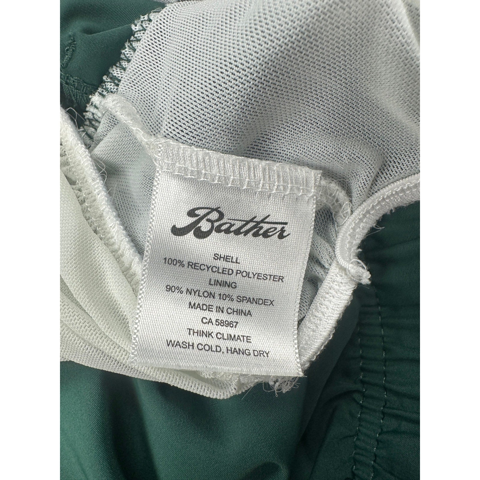 Bather Solid Pine Swim Trunks in Green — Size 2XL // Preowned