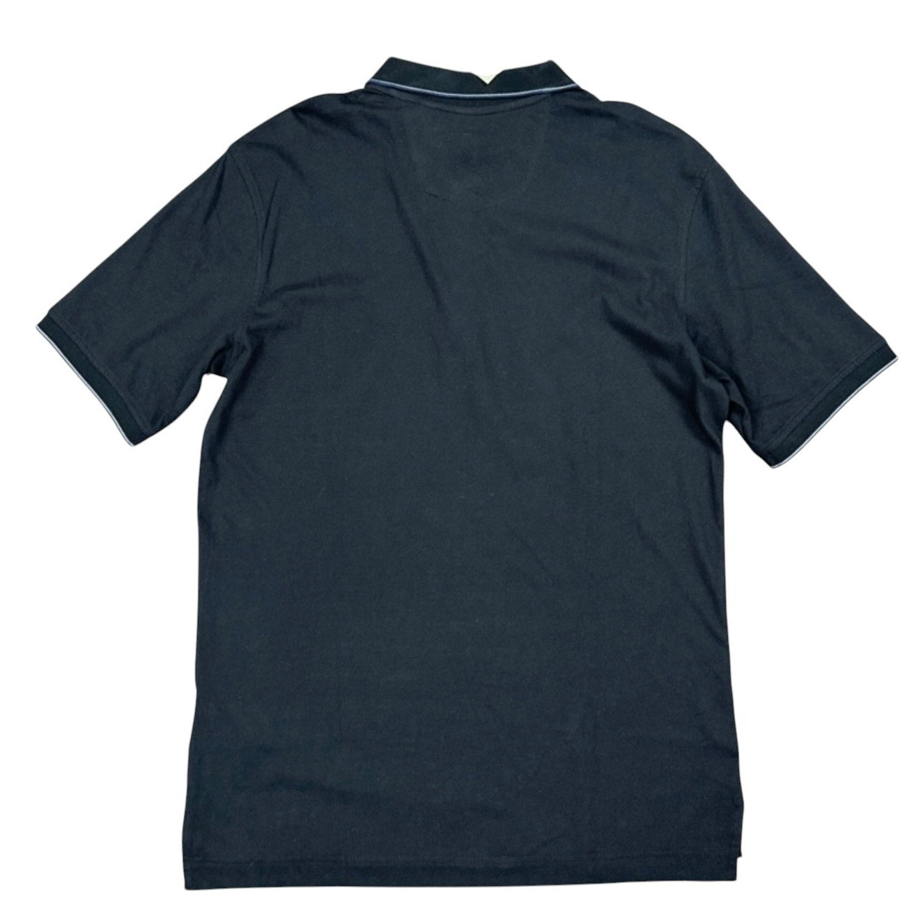 Robert Graham Rossi Skull and Rose Logo Black Classic Fit Polo - Small