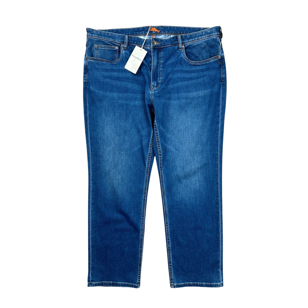 Tommy Bahama Boracay Classic Straight Leg Jean in Medium Indigo Wash — Size 42x30
