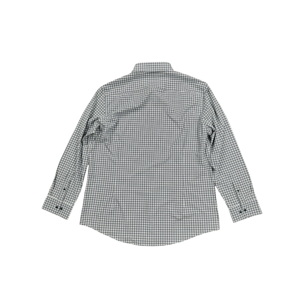 Mizzen+Main Monaco Trim Plaid Performance Long Sleeve Button Down in Navy Light Blue White — Size 2XL // Preowned