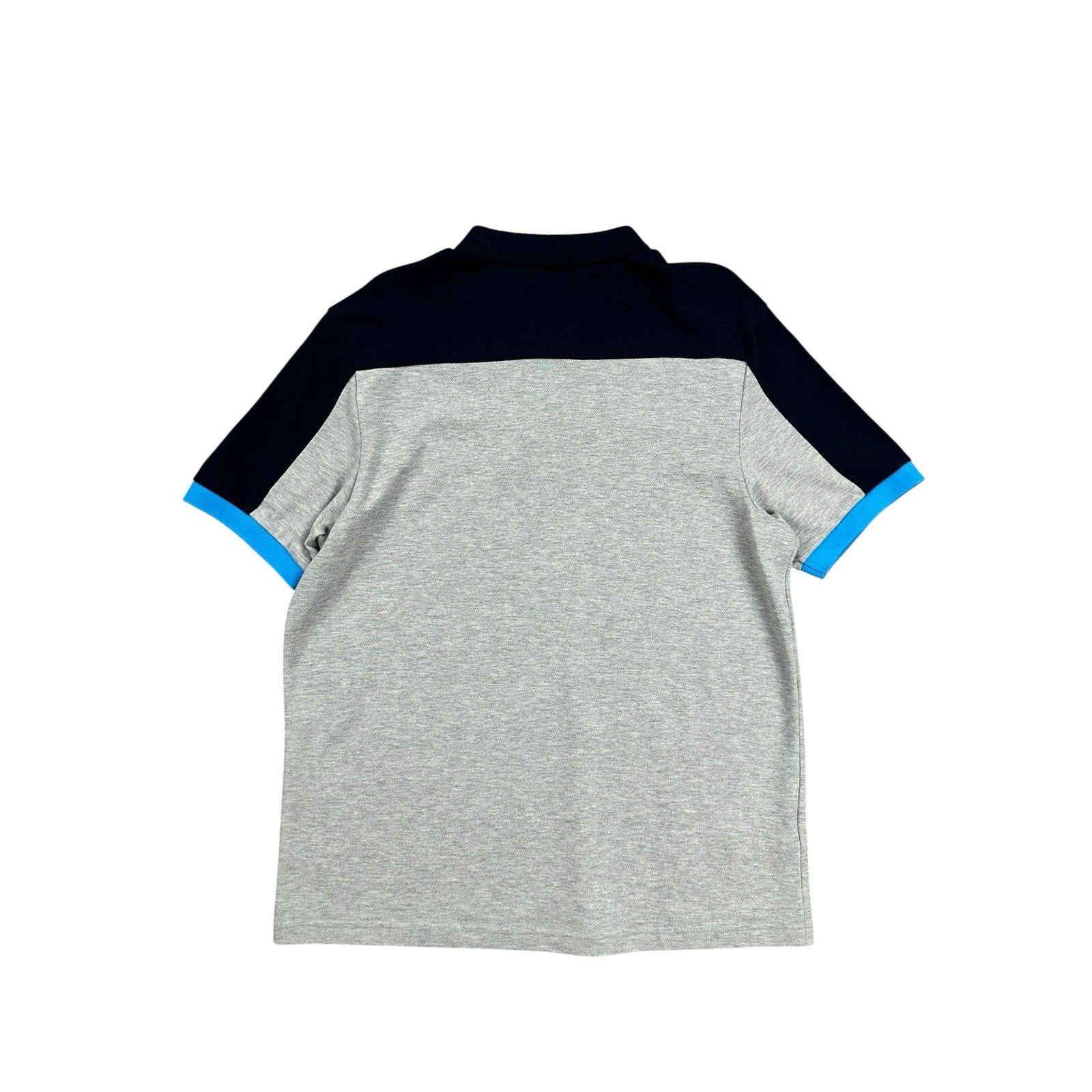 Fred Perry Slim Fit Colorblock Pique Polo in Navy Blue Gray — Size XL // Preowned