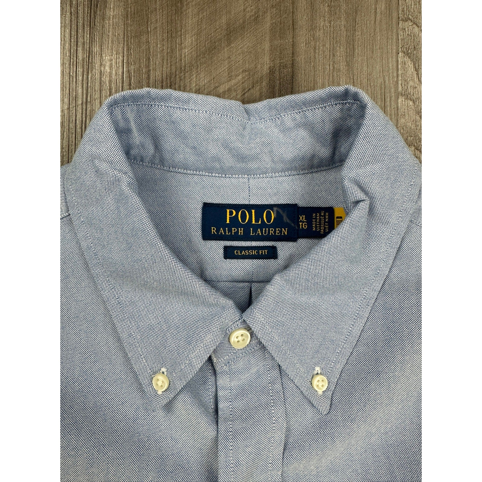 Polo Ralph Lauren Classic Fit Oxford Long Sleeve Button Down in Light Blue — Size XL // Preowned