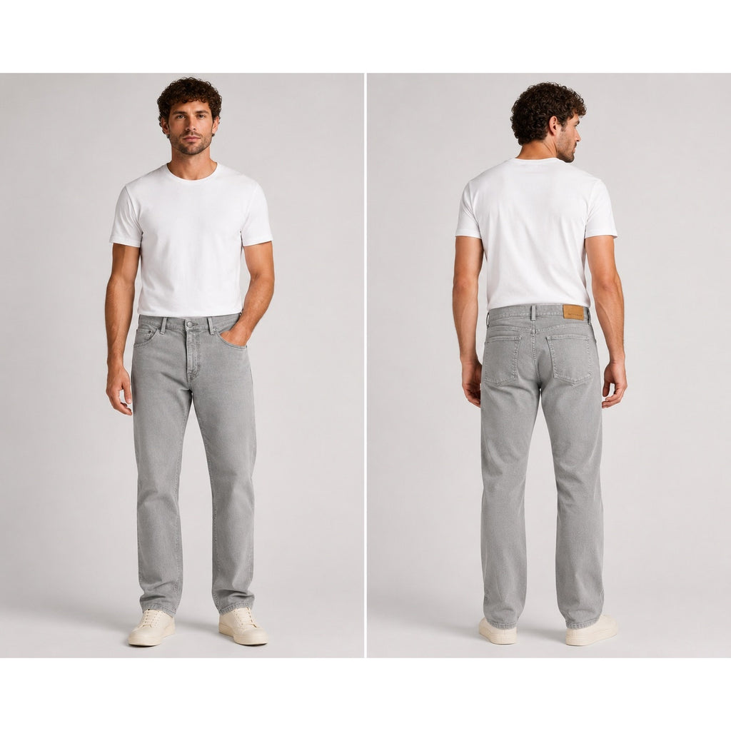 Mott & Bow Straight Mercer Jeans in Gray — Size 40x32 // Preowned