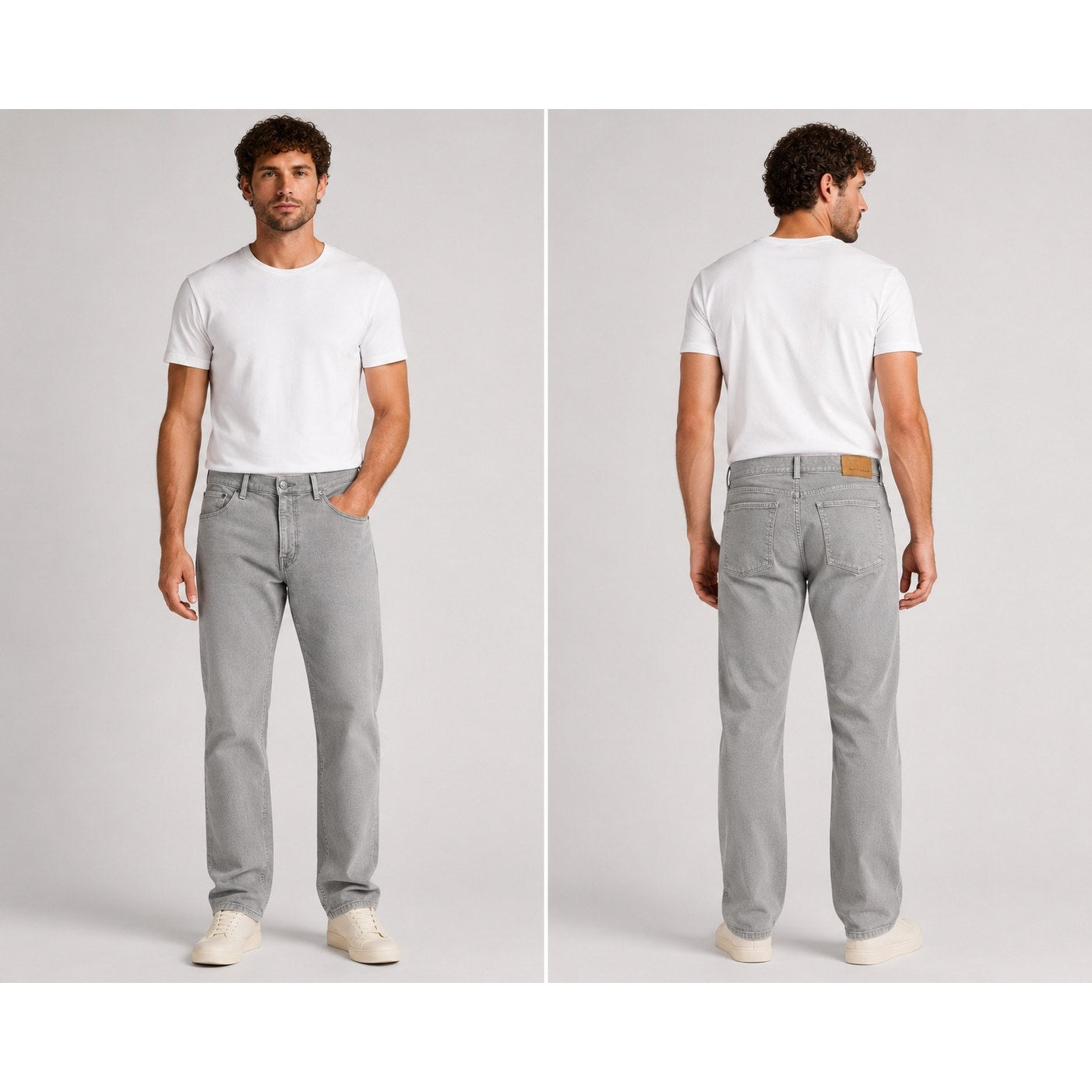 Mott & Bow Straight Mercer Jeans in Gray — Size 40x32 // Preowned