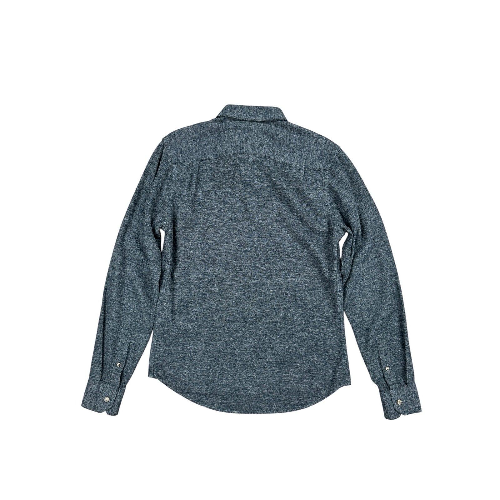 Ash & Erie Brushed Flannel Slim Fit Long Sleeve Shirt in Heather Indigo — Size Small // Preowned