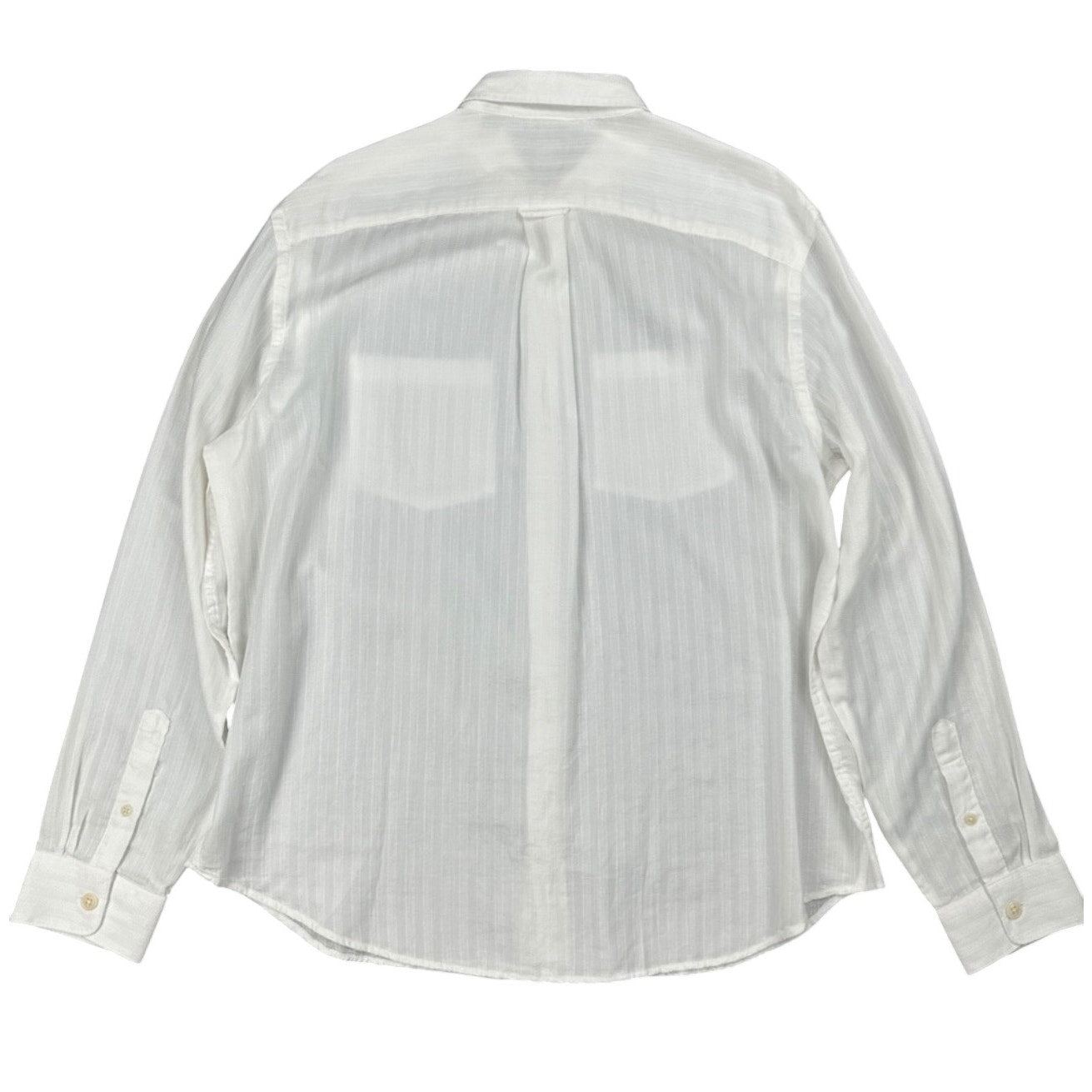 Todd Snyder Jacquard Two Pocket Point Collar White Long Sleeve Button Down - XL