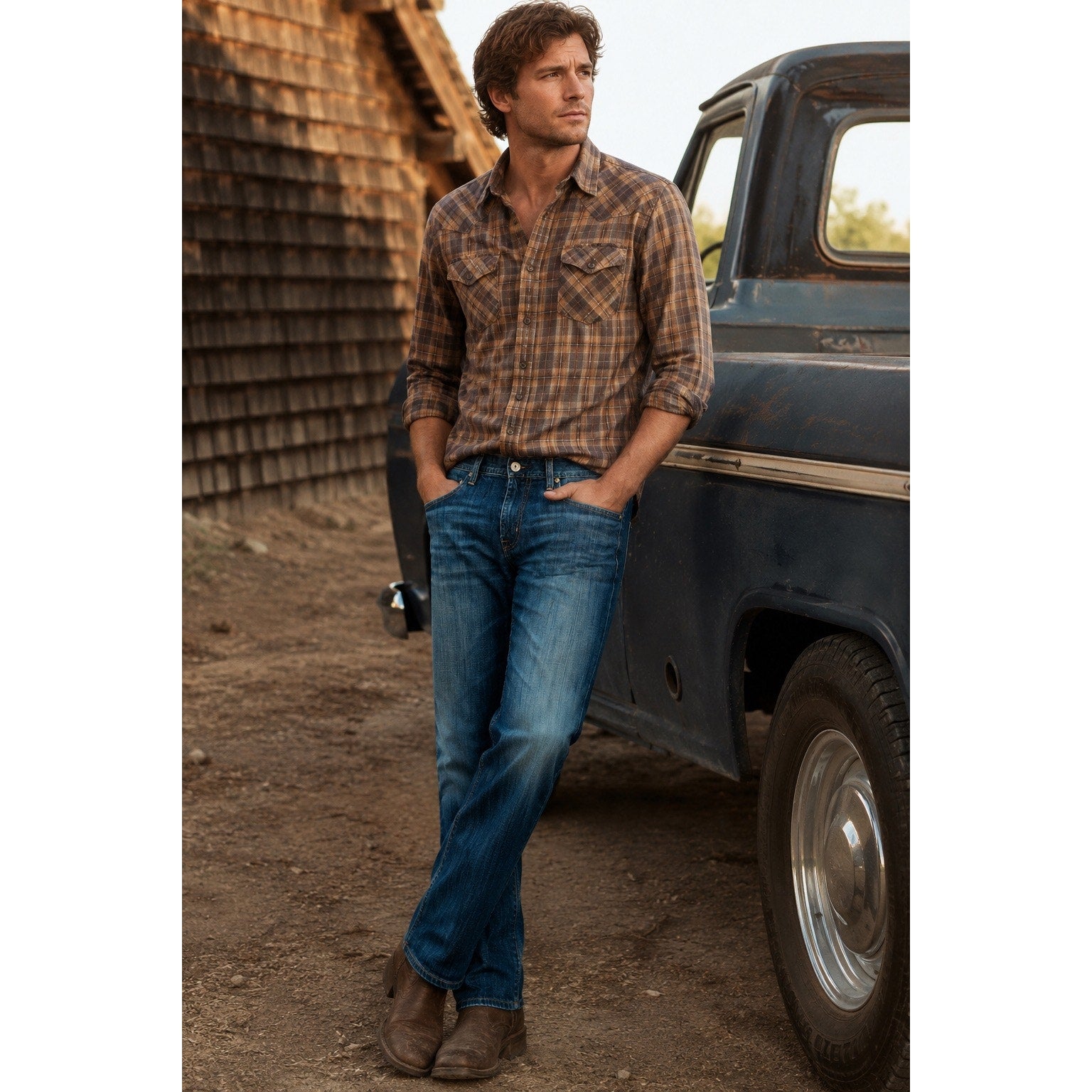 AG The Protégé Straight Leg Jeans Blue — Size 36x34
