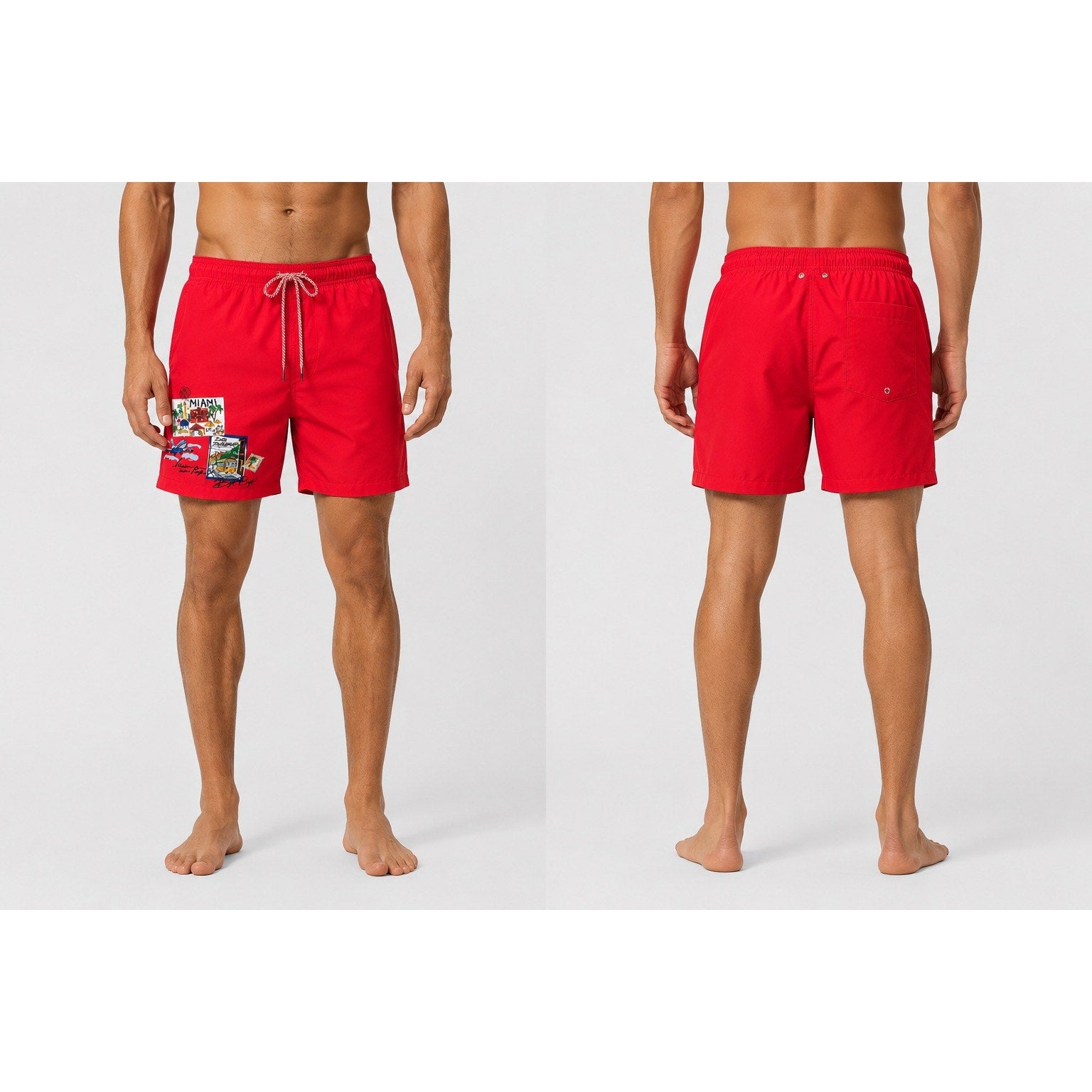 Robert Graham Traveling Swim Trunks Around the World — Size 2XL