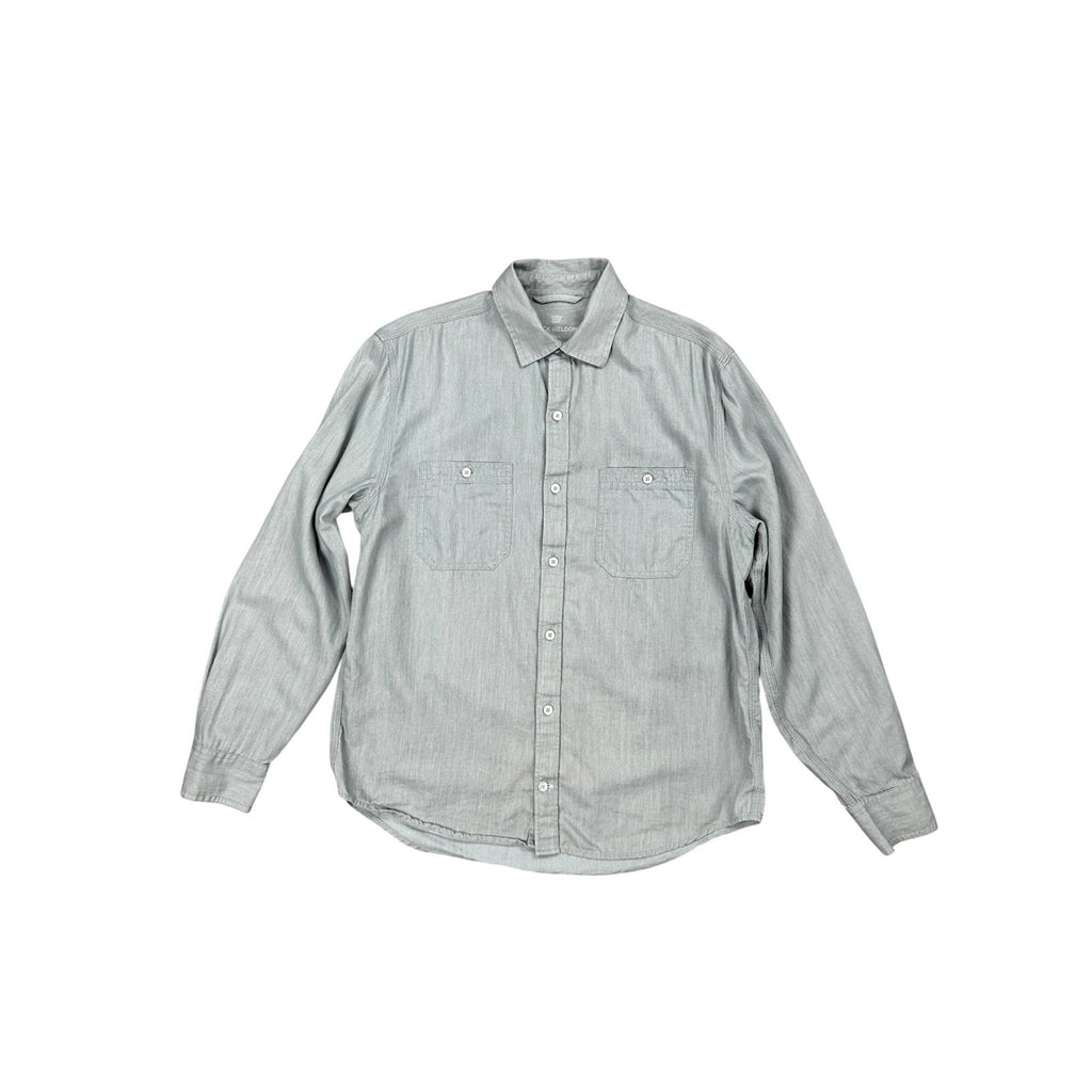 Mack Weldon Chambray Cotton Lyocell Long Sleeve Button Down Shirt — Size Small // Preowned