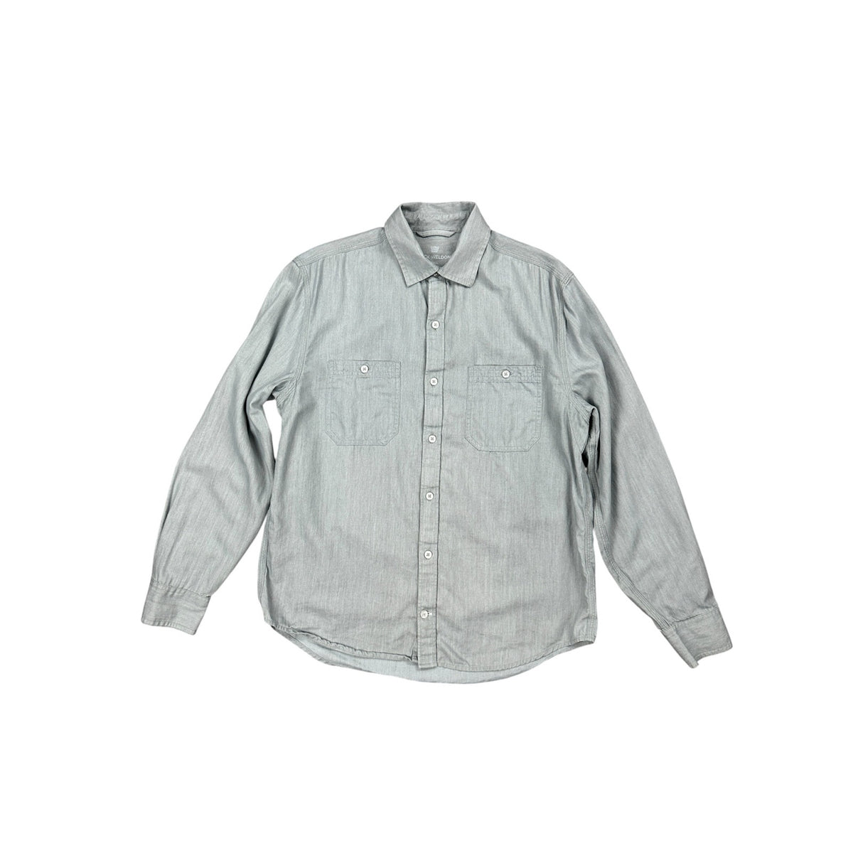 Mack Weldon Chambray Cotton Lyocell Long Sleeve Button Down Shirt — Size Small // Preowned