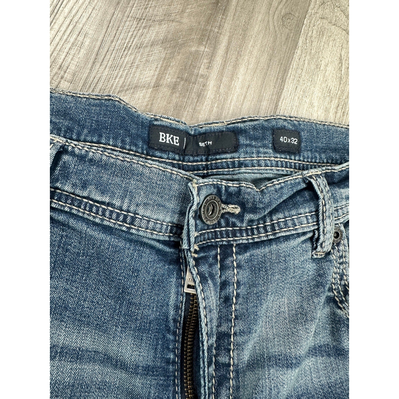 BKE Seth Straight Stretch Jean in Blue — Size 40x32