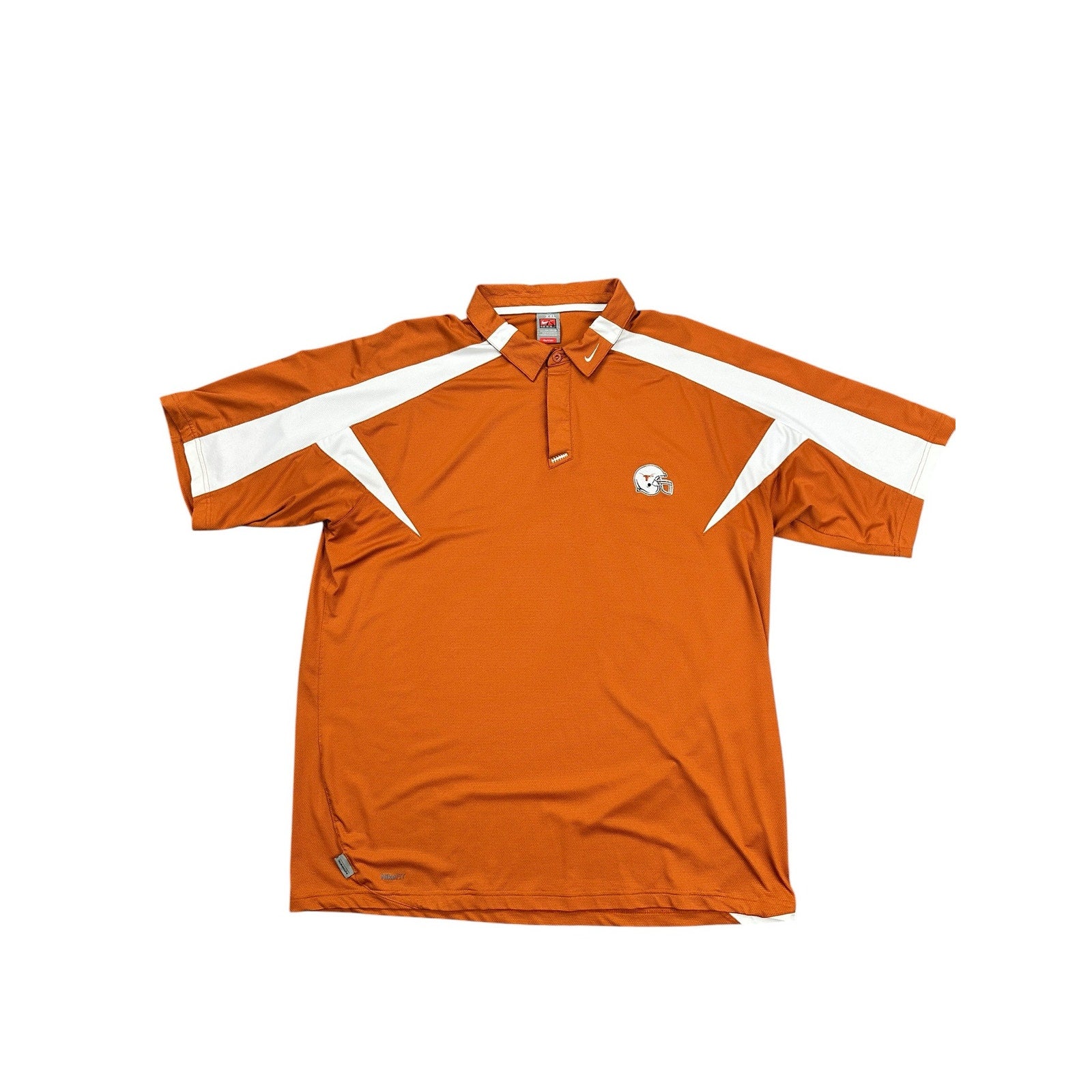 Nike Texas Longhorns Team Fit Dri-FIT Golf Polo in Burnt Orange — Size 2XL // Preowned