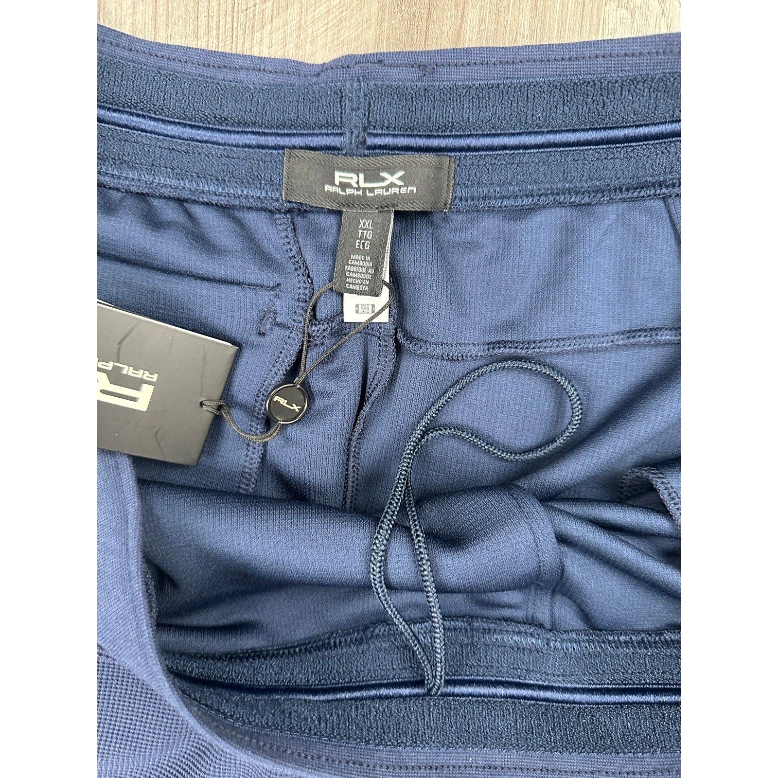 RLX Ralph Lauren Performance Waffle-Knit Jogger Pants in Navy — Size 2XL