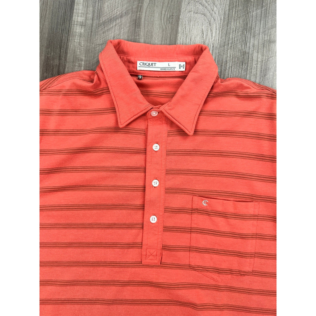 Criquet Performance Players Shirt Pocket Polo — Size Large // Preowned
