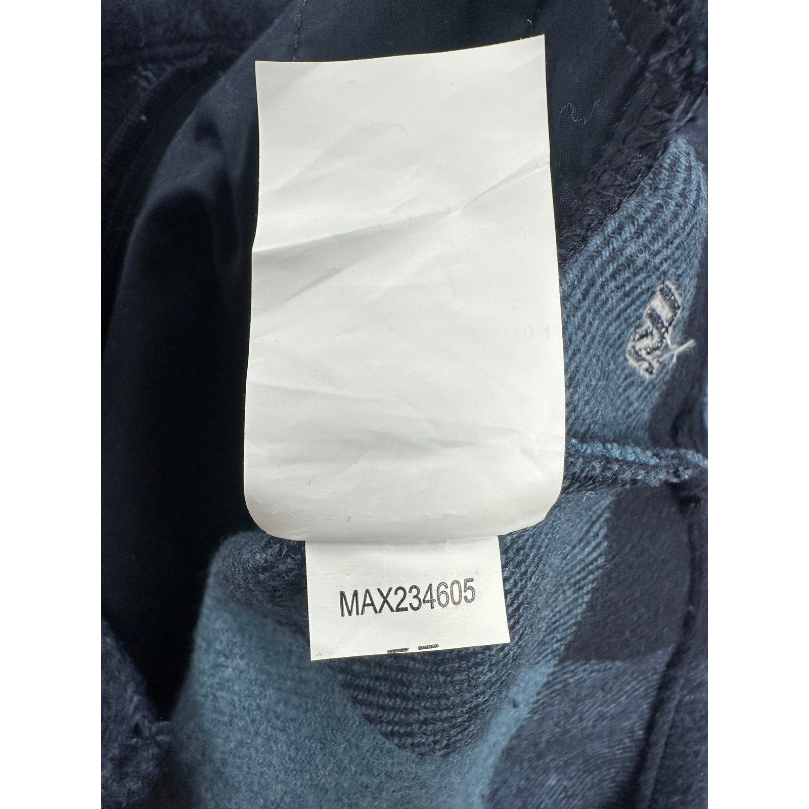 VRST Wool Blend Plaid Shirt Jacket Shacket in Navy Blue Checkered — Size Medium // Preowned