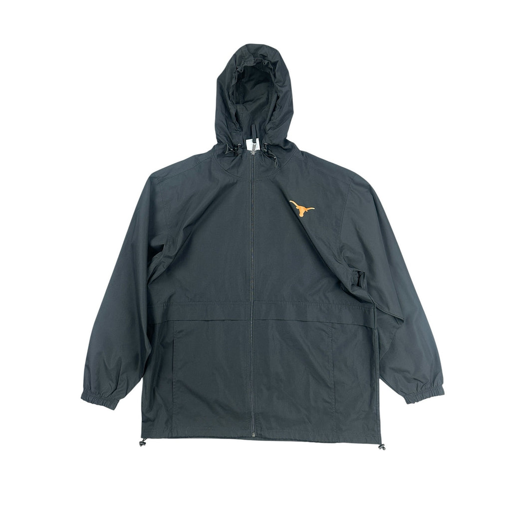 Champion Texas Longhorns Full Zip Rain Hoodie in Black — Size XL // Preowned
