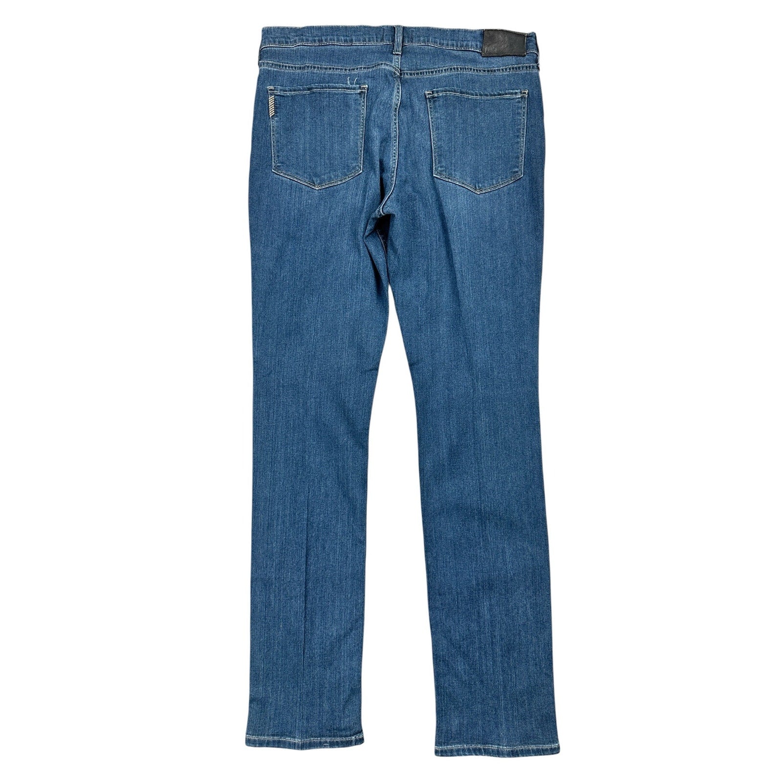 Paige Federal Slim Straight Transcend Denim Jeans in Cellar Blue — Size 36 // Preowned