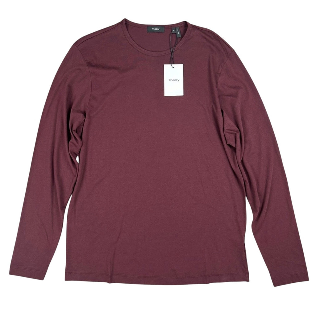 Theory Luxe Cotton Jersey Precise Long Sleeve Tee - Medium