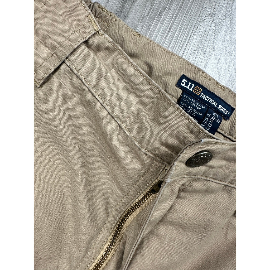 5.11 Tactical Regular Fit Taclite Pro Ripstop Cargo Pants in Tan — Size 32x32 // Preowned