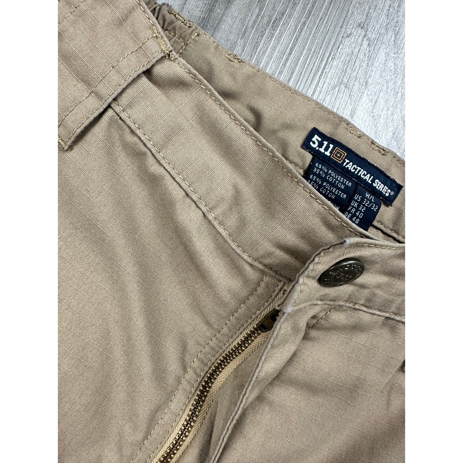 5.11 Tactical Regular Fit Taclite Pro Ripstop Cargo Pants in Tan — Size 32x32 // Preowned