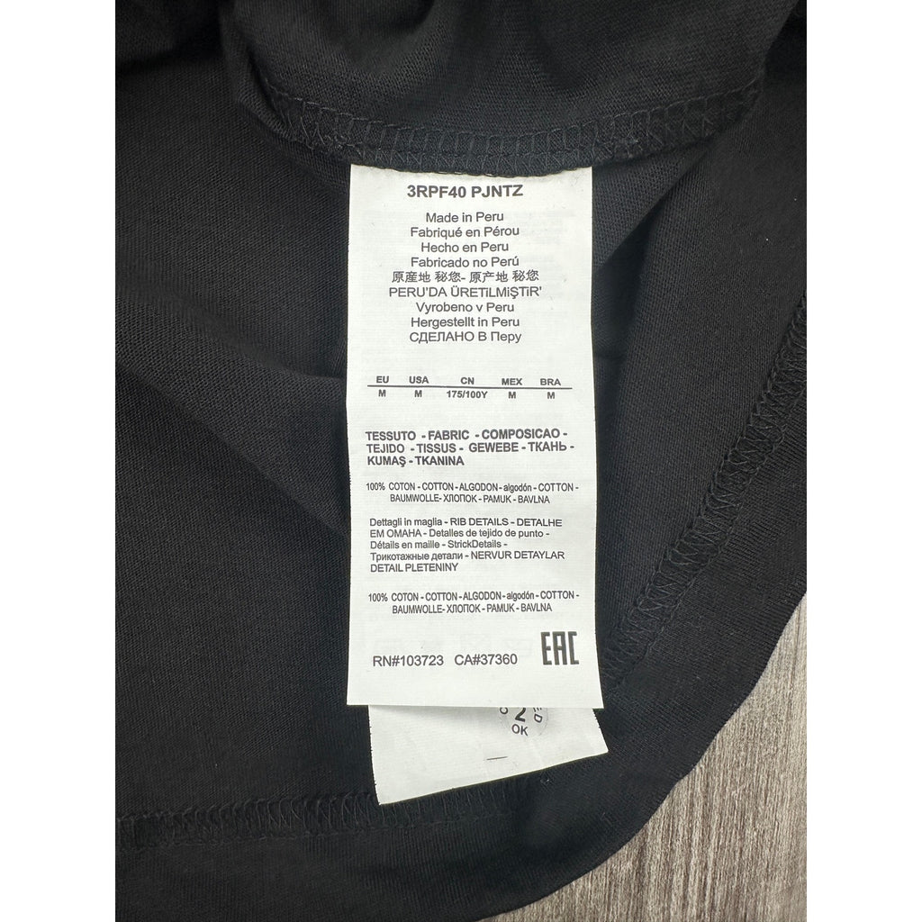 Emporio Armani EA7 Core Shield Collection Polo Shirt in Black — Size Medium