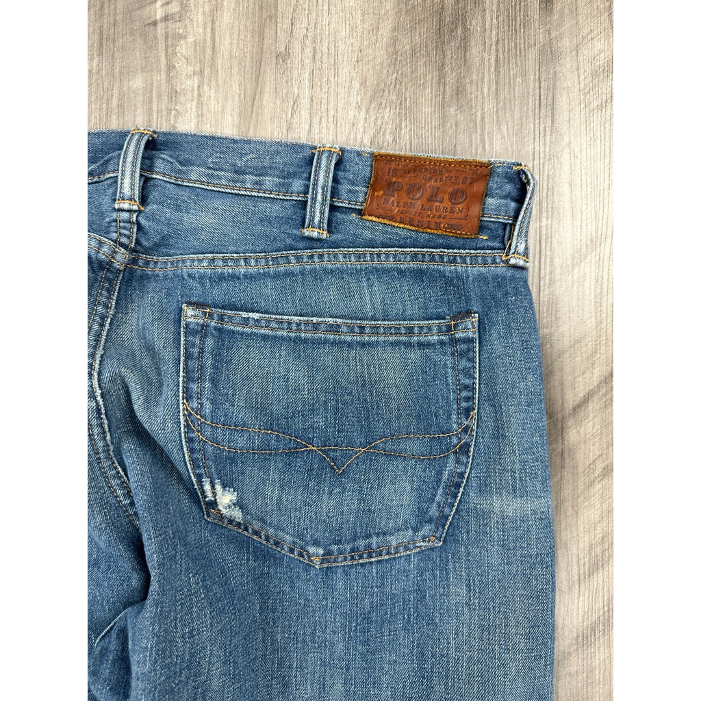 Polo Ralph Lauren Slim Straight Fit Jeans in Blue — Size 38x32 // Preowned
