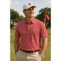 Rhoback Nebraska Cornhuskers Collegiate Golf Polo in Cherry Red, White — Size 3XL