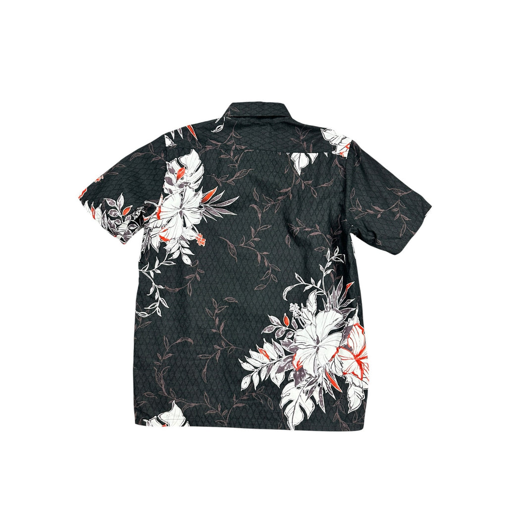 Kahu Kariyushi Wear Ryukyu Style Hawaiian Short Sleeve Button Down in Black Multi — Size 2XL // Preowned