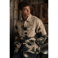PRPS Hunter Khaki Camouflage Quilted Puffer Jacket - Small