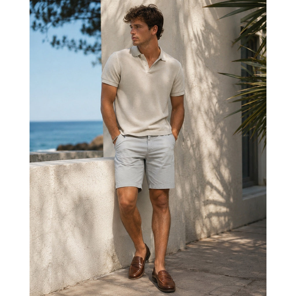 AG Adriano Goldschmied The Wanderer Slim Trouser Chino Shorts in Gray — Size 32R // Preowned