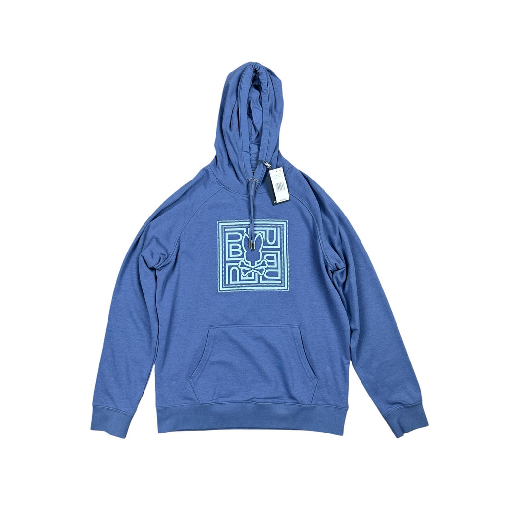 Psycho Bunny Gio Embroidered Pullover Hoodie — Size Large