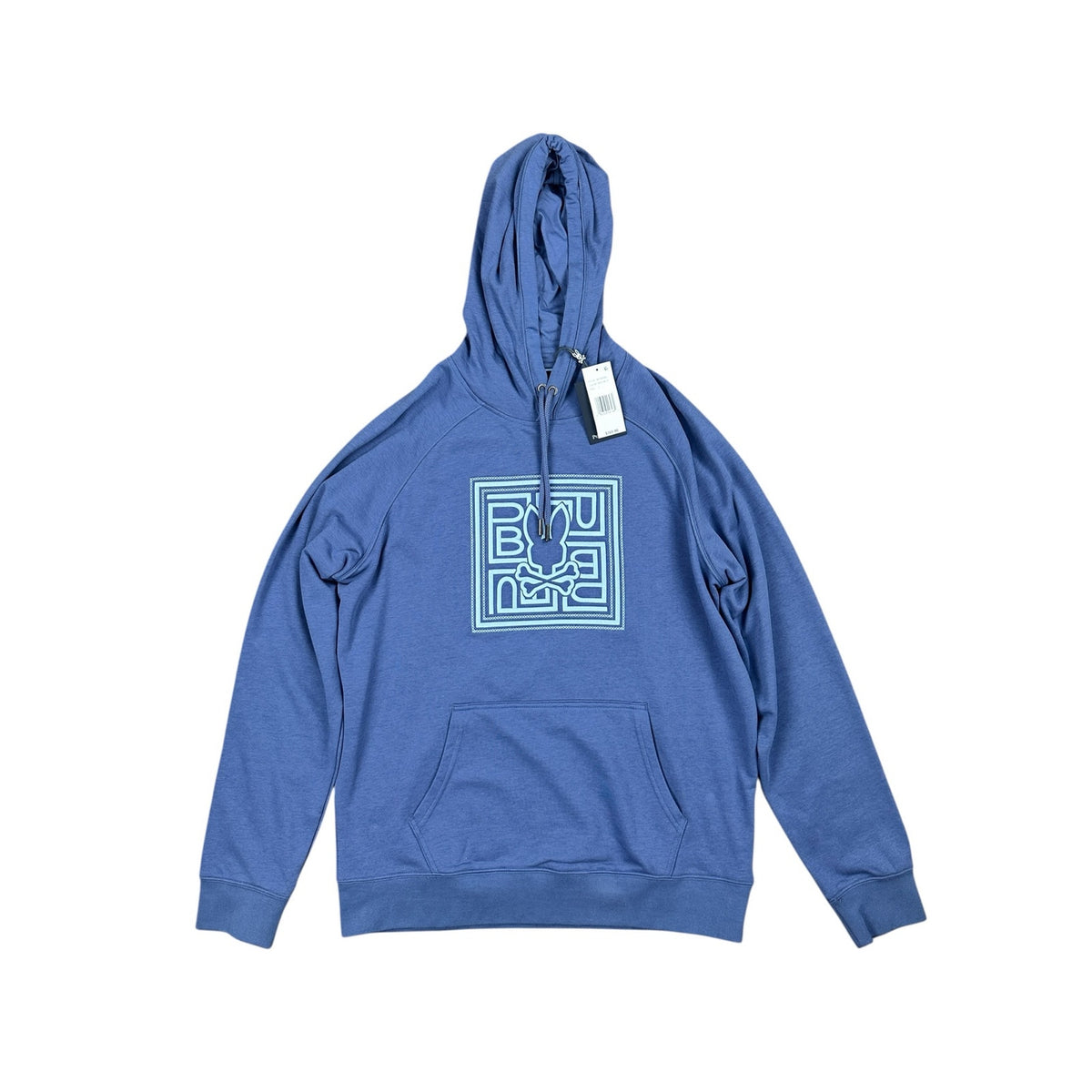 Psycho Bunny Gio Embroidered Pullover Hoodie — Size Large