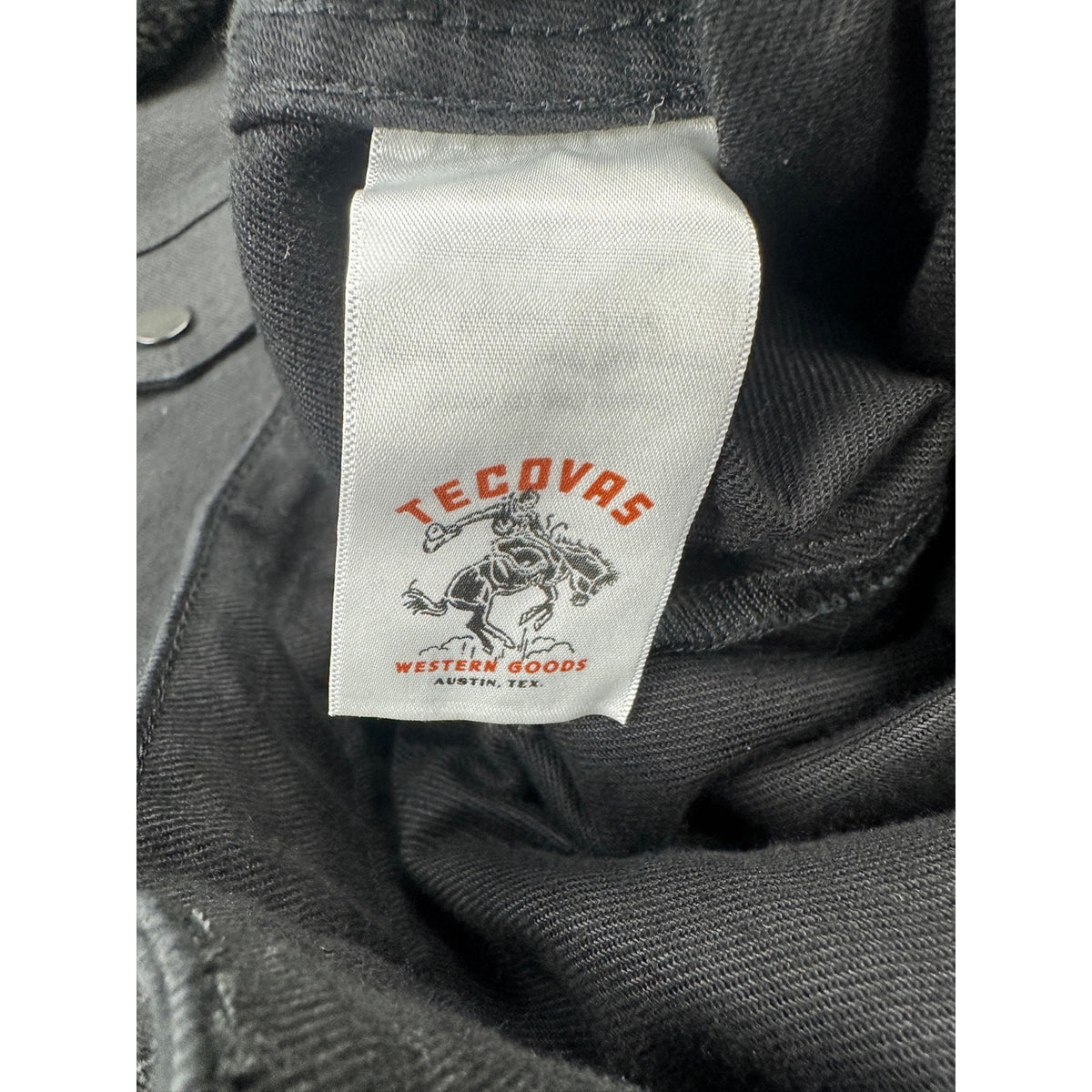 Tecovas Overnight Trucker Sheepskin Collar Denim Jacket — Size Medium // Preowned