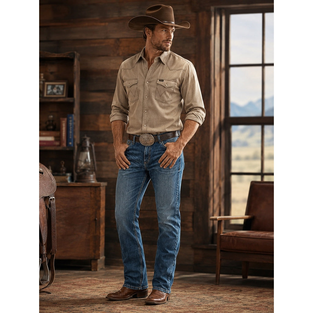 Wrangler Retro Slim Bootcut Jean in Layton Medium Wash — 42x32