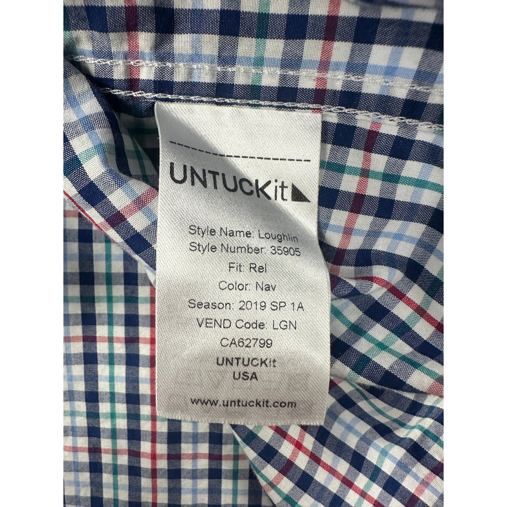 UNTUCKit Loughlin Plaid Relaxed Fit Long Sleeve Shirt — Size 2XL // Preowned