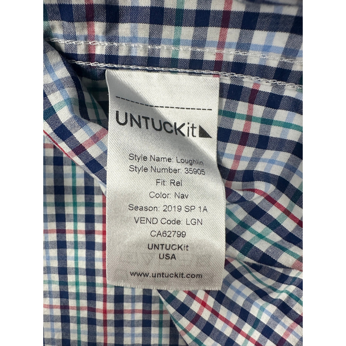 UNTUCKit Loughlin Plaid Relaxed Fit Long Sleeve Shirt — Size 2XL // Preowned