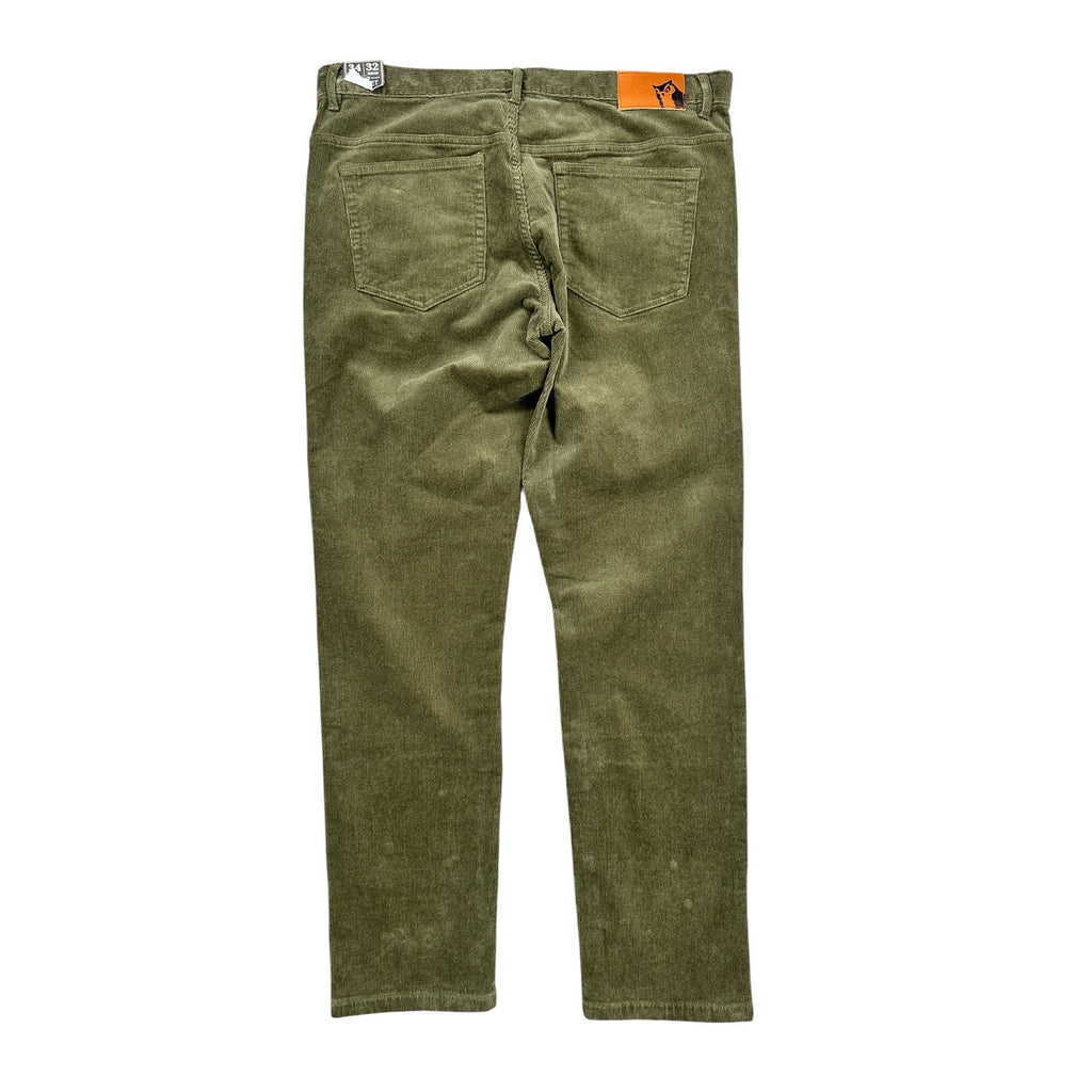 Grayers Burlington Stretch Corduroy Five Pocket Pants in Dusty Olive — Size 34x32
