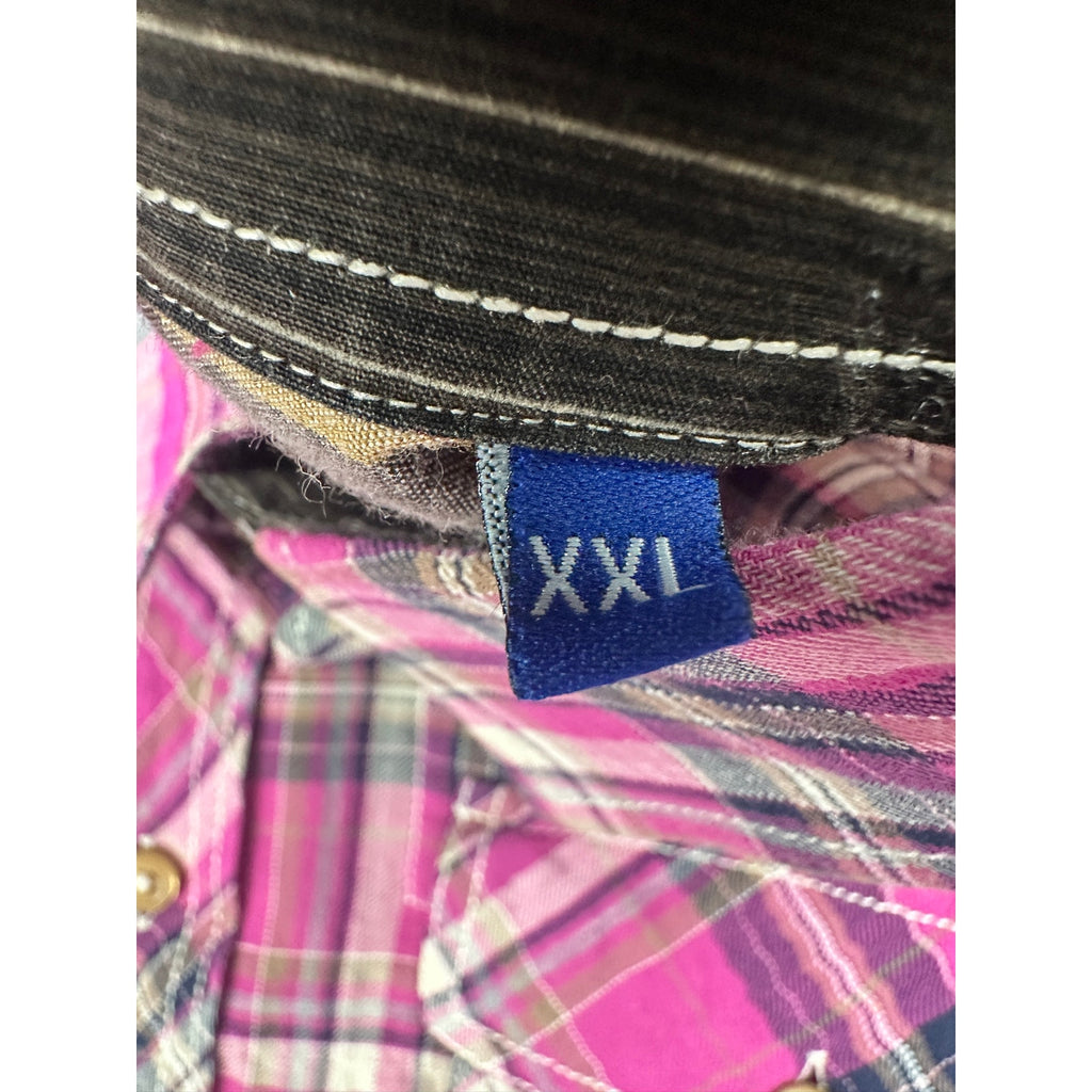 Georg Roth Lightweight Cotton Stretch Performance Weave Plaid Long Sleeve Shirt — Size 2XL // Preowned