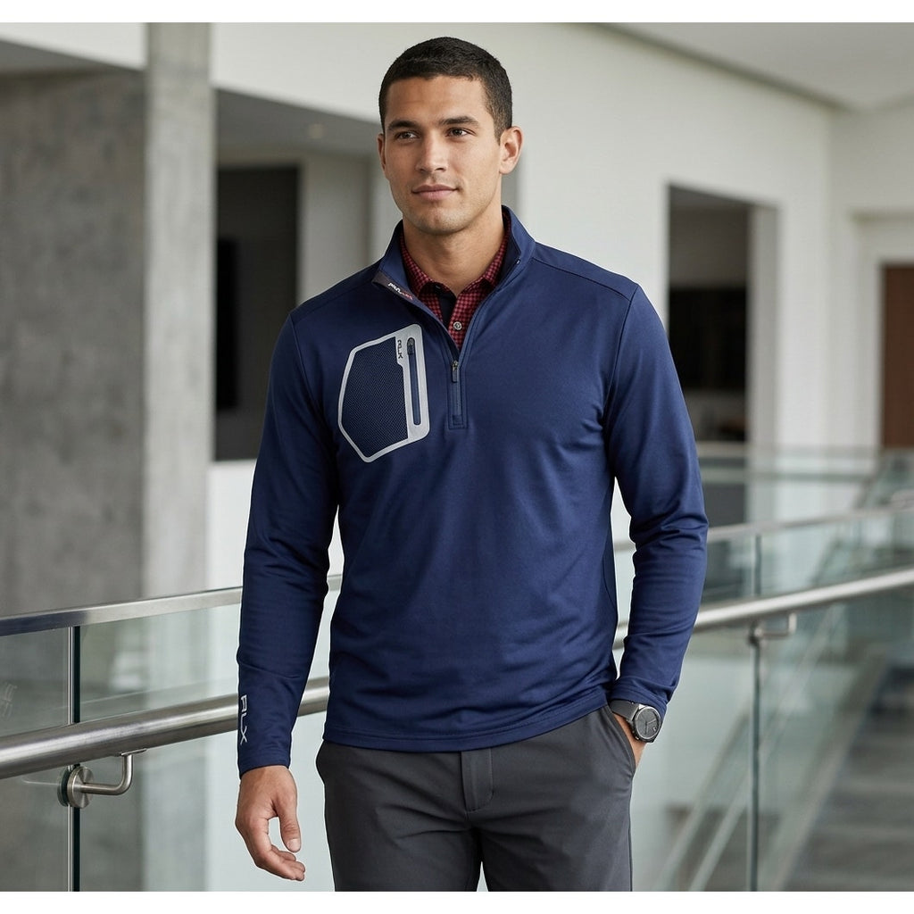 RLX Ralph Lauren Luxury Performance Quarter Zip Tech Jersey Pullover - XL