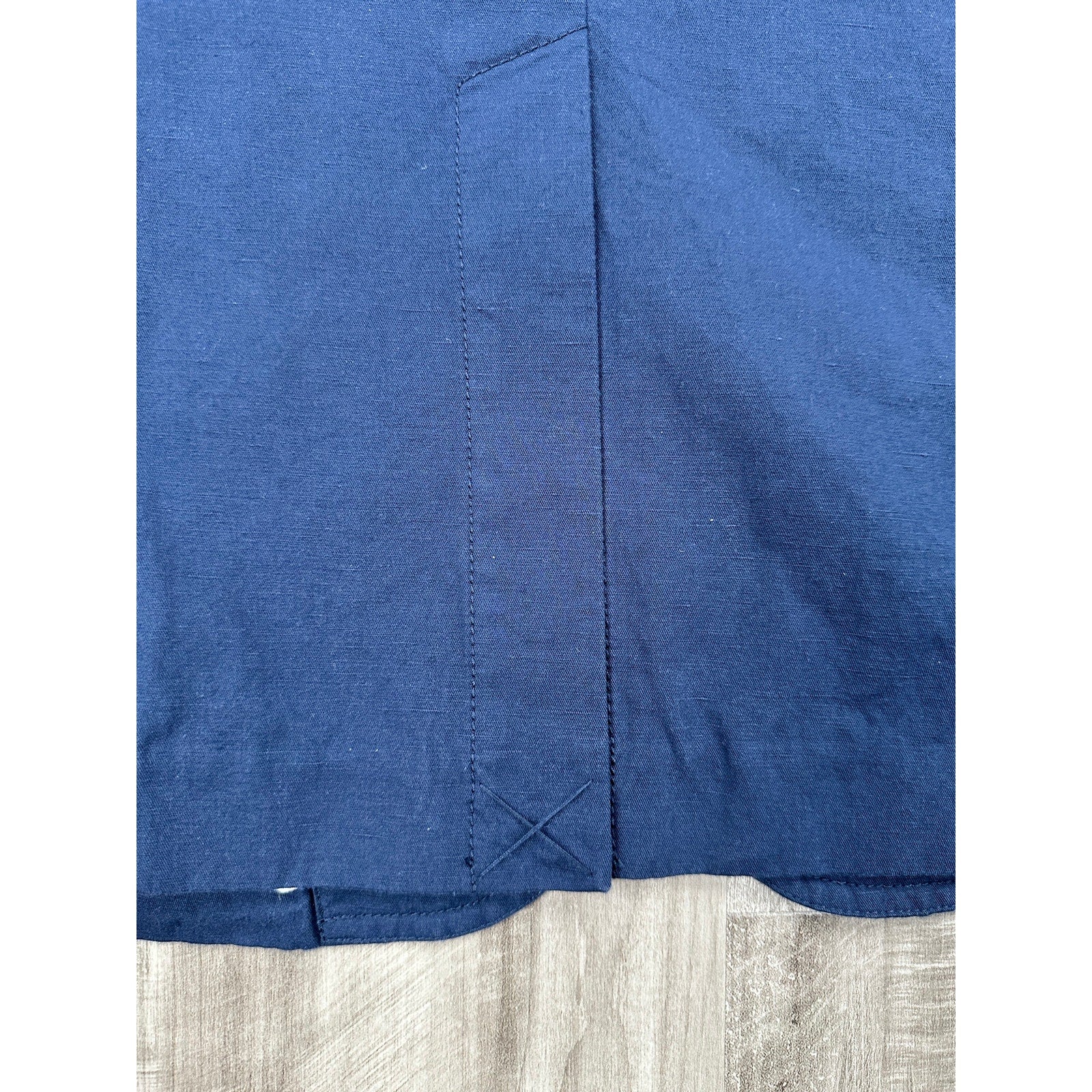 Alex Mill Cotton Linen Cooper Blazer in Navy — Size Medium