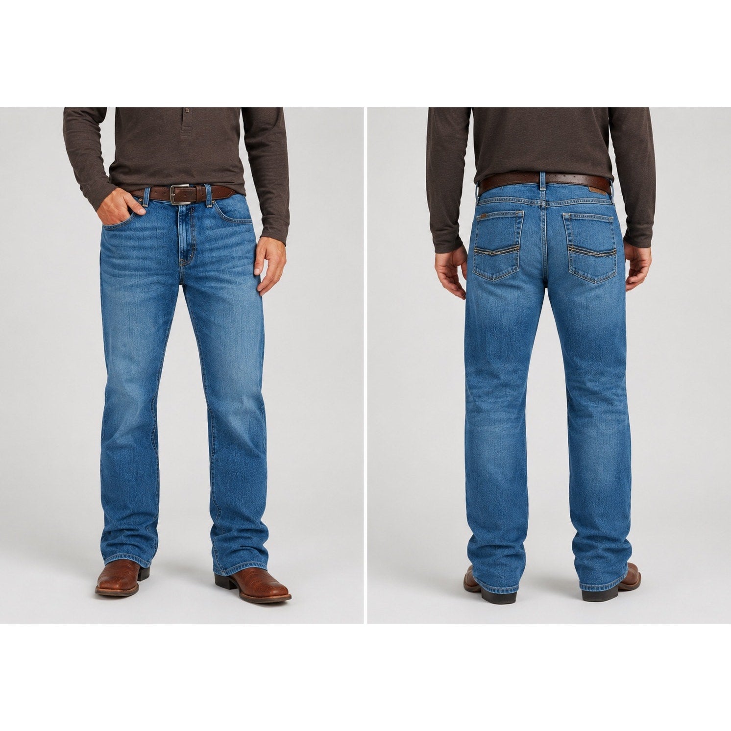 Ariat Legacy Kilroy M4 Relaxed Bootcut Jeans in Blue — Size 44x30 // Preowned