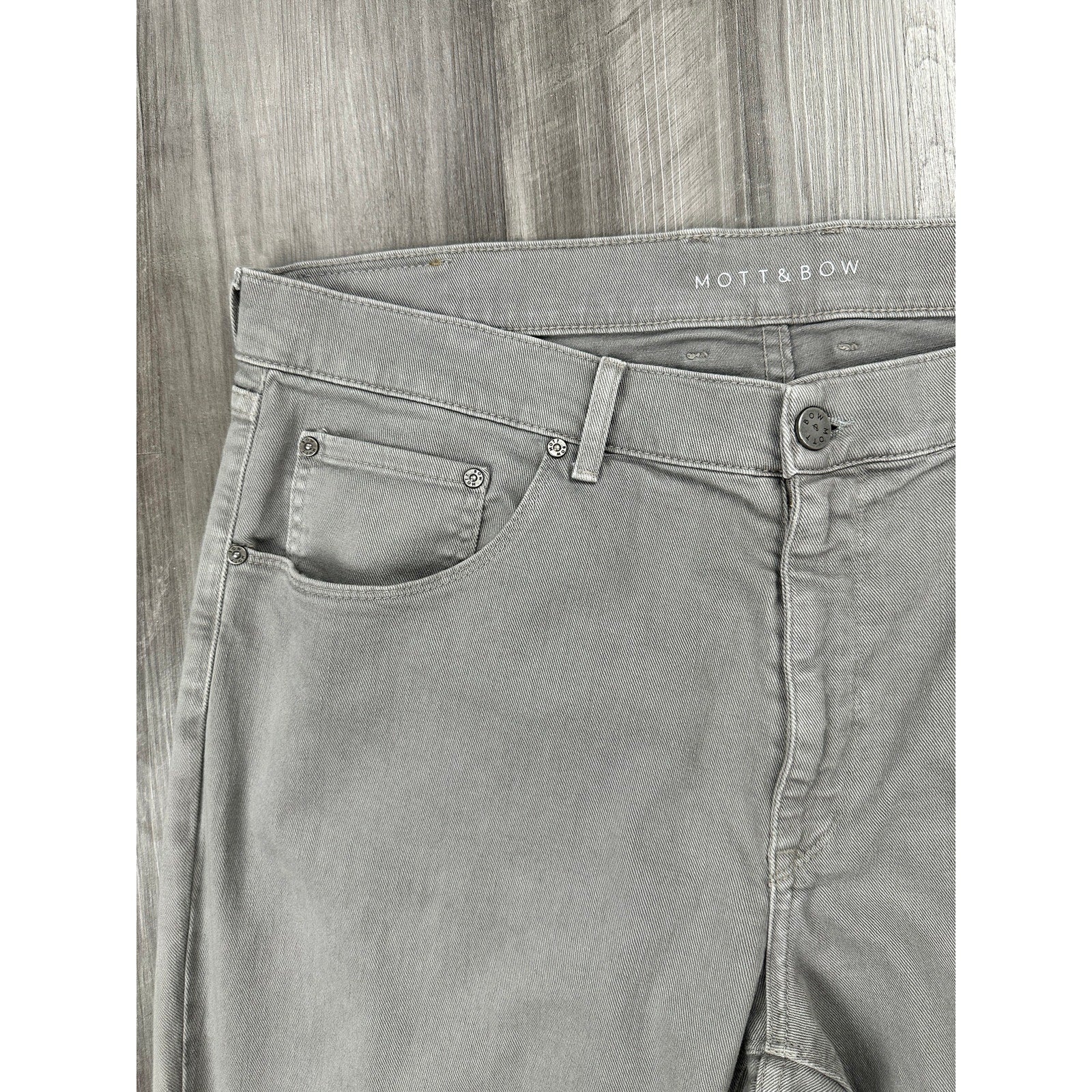 Mott & Bow Straight Mercer Jeans in Gray — Size 40x32 // Preowned