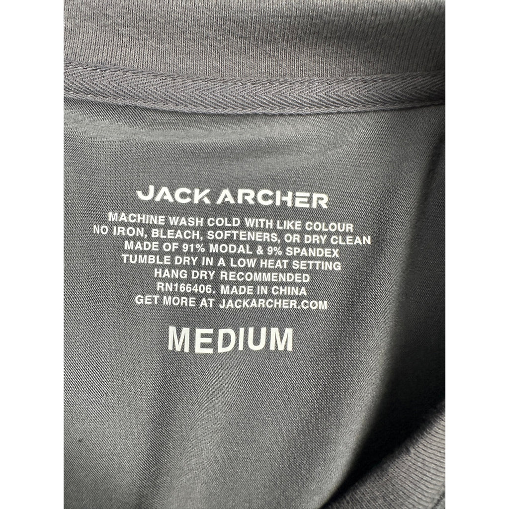 Jack Archer Anytime Modal Tee in Charcoal — Size Medium