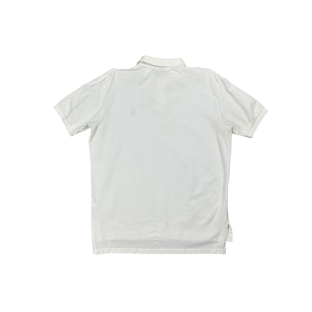 Polo Ralph Lauren Mesh Knit Polo in White — Size Large // Preowned
