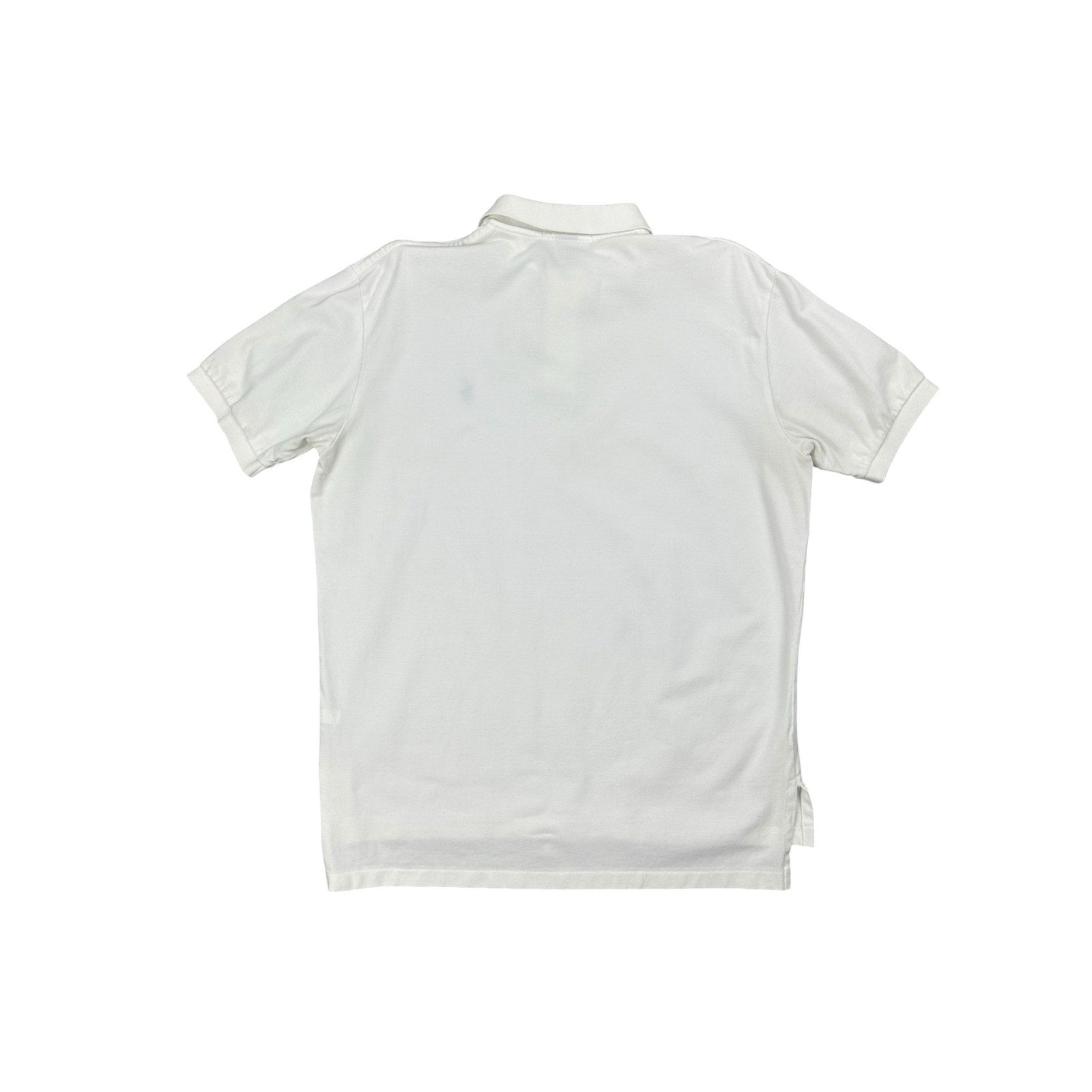 Polo Ralph Lauren Mesh Knit Polo in White — Size Large // Preowned
