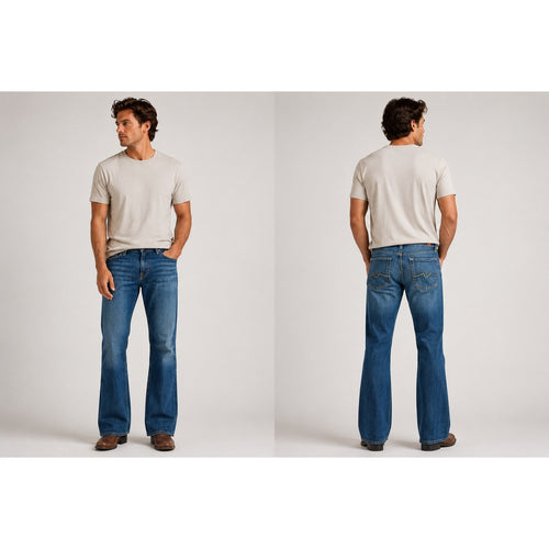 7 For All Mankind Bootcut Jean Made in USA in Blue — Size 32 // Preowned