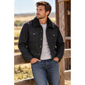 Tecovas Overnight Trucker Sheepskin Collar Denim Jacket — Size Medium // Preowned