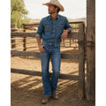 Wrangler Retro Slim Boot Cut Jeans in Layton Blue — Size 36x30 // Preowned